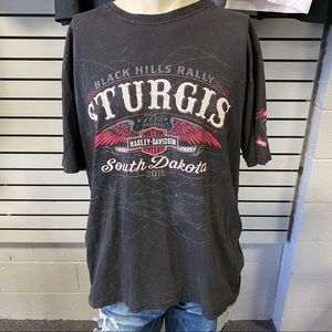 Harley Davidson T shirt black Sturgis XL